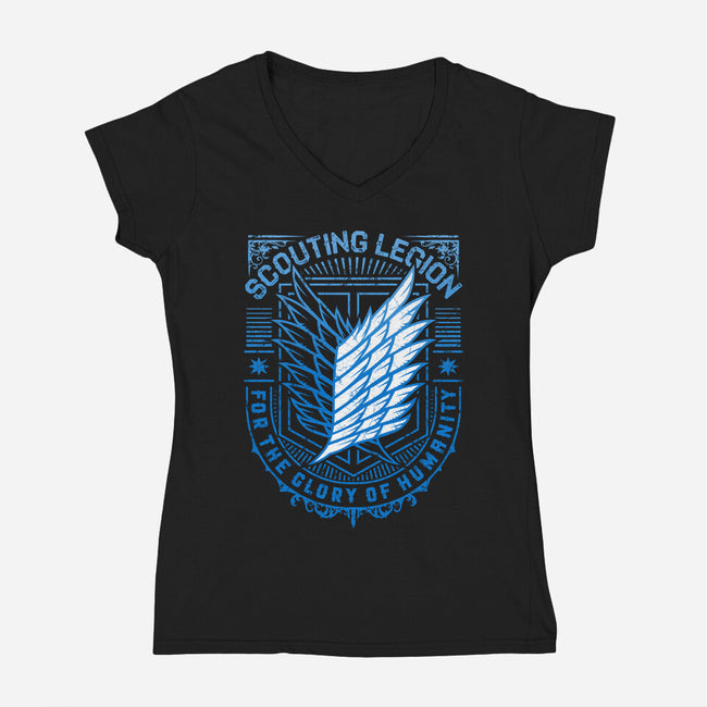 Scouting Legion-womens v-neck tee-StudioM6