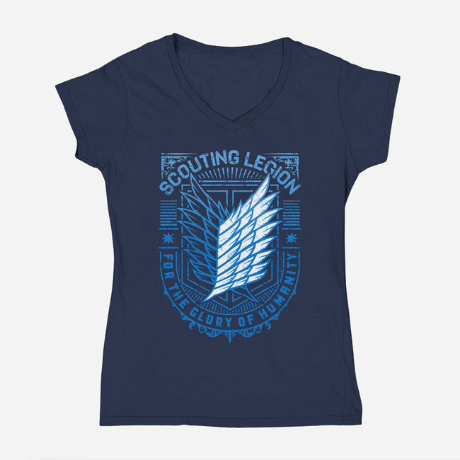 Scouting Legion-womens v-neck tee-StudioM6