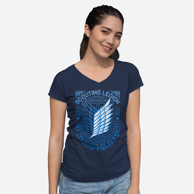 Scouting Legion-womens v-neck tee-StudioM6