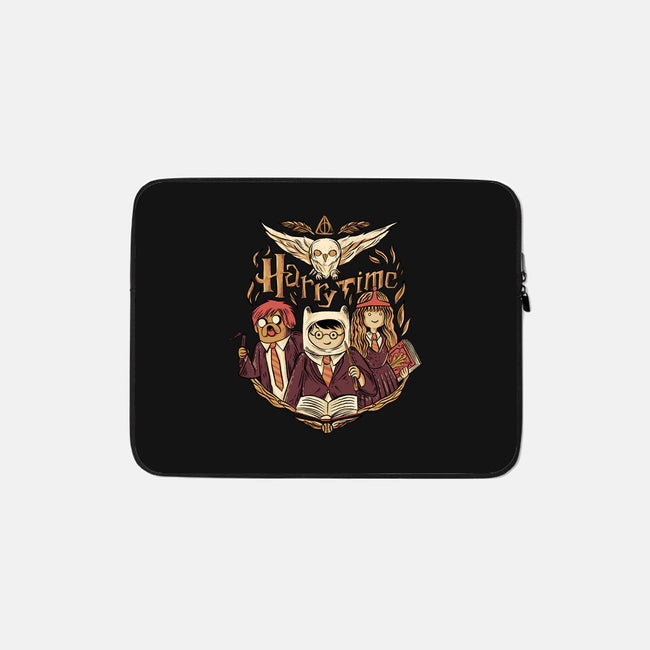 Harry Time-none zippered laptop sleeve-yumie
