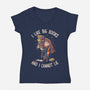 I Like Big Books-womens v-neck tee-eduely
