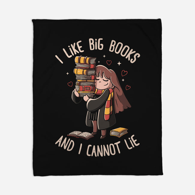 I Like Big Books-none fleece blanket-eduely