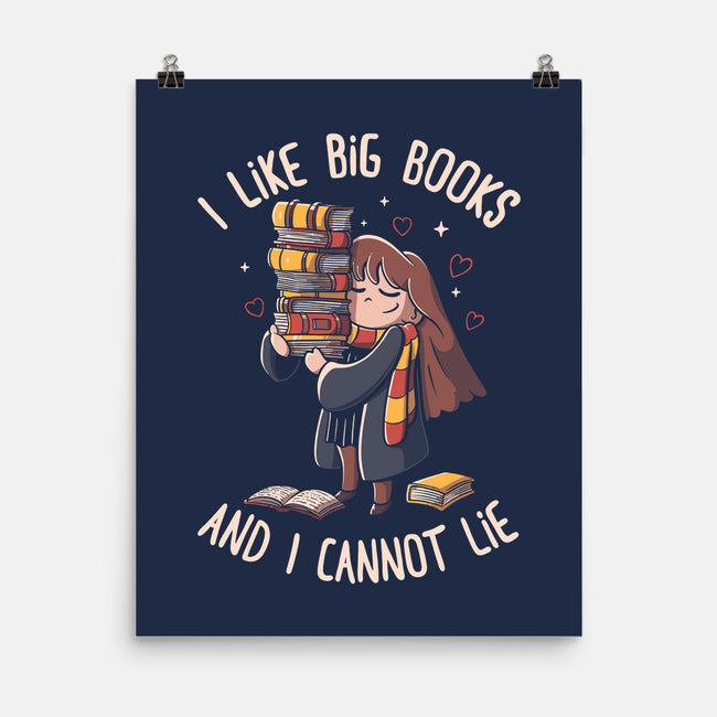 I Like Big Books-none matte poster-eduely