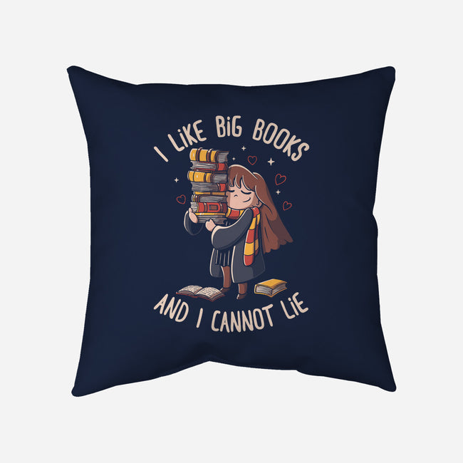 I Like Big Books-none removable cover w insert throw pillow-eduely