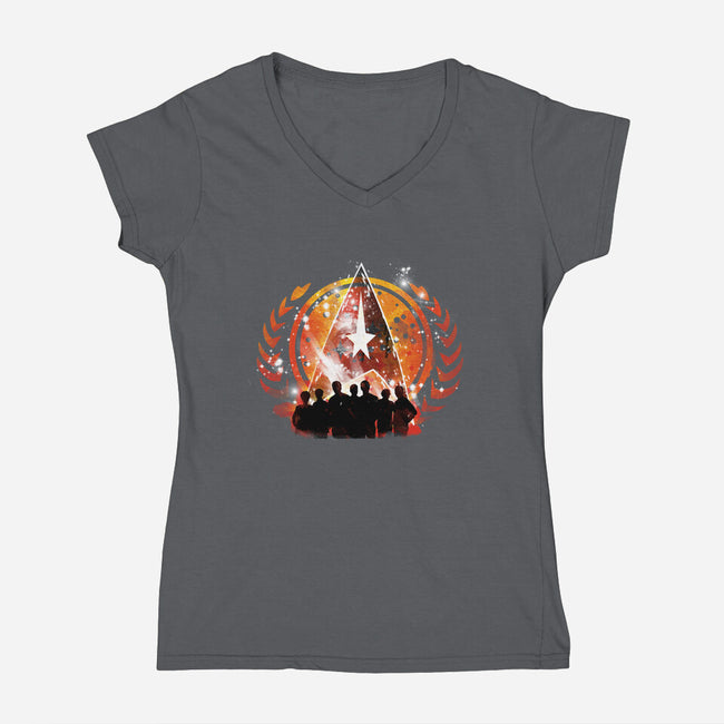 The Boldly Crew-womens v-neck tee-kharmazero