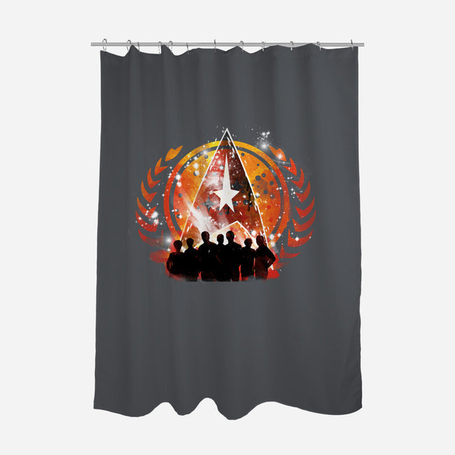 The Boldly Crew-none polyester shower curtain-kharmazero