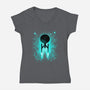 Voyages In Space-womens v-neck tee-alemaglia