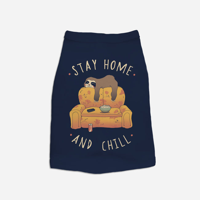 Stay Home And Chill-cat basic pet tank-vp021