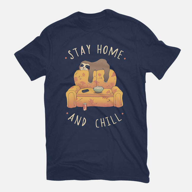 Stay Home And Chill-unisex basic tee-vp021