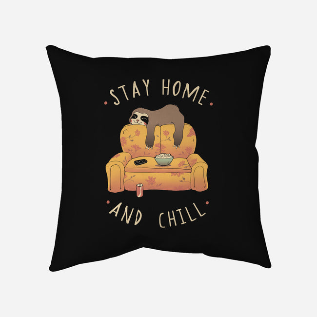 Stay Home And Chill-none non-removable cover w insert throw pillow-vp021