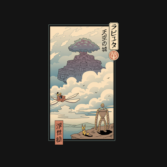 Sky Castle Ukiyo-E-none glossy sticker-vp021