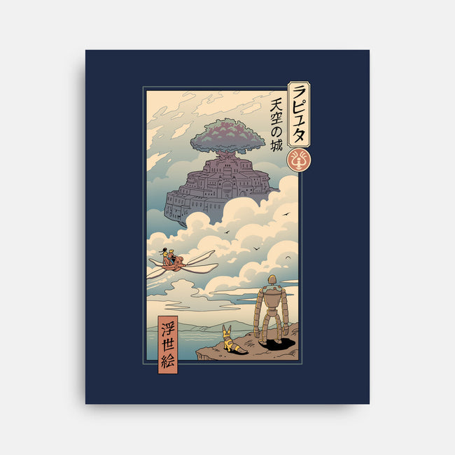 Sky Castle Ukiyo-E-none stretched canvas-vp021