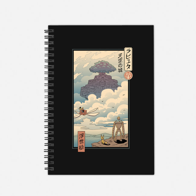 Sky Castle Ukiyo-E-none dot grid notebook-vp021