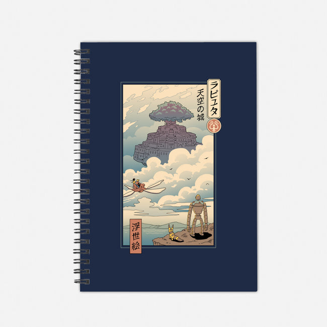 Sky Castle Ukiyo-E-none dot grid notebook-vp021