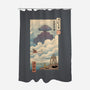 Sky Castle Ukiyo-E-none polyester shower curtain-vp021