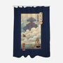 Sky Castle Ukiyo-E-none polyester shower curtain-vp021