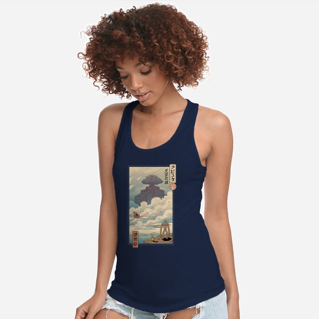 Sky Castle Ukiyo-E-womens racerback tank-vp021