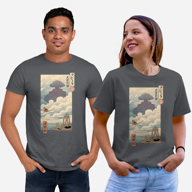 Sky Castle Ukiyo-E-unisex basic tee-vp021