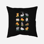 Cat Yoga-none non-removable cover w insert throw pillow-queenmob
