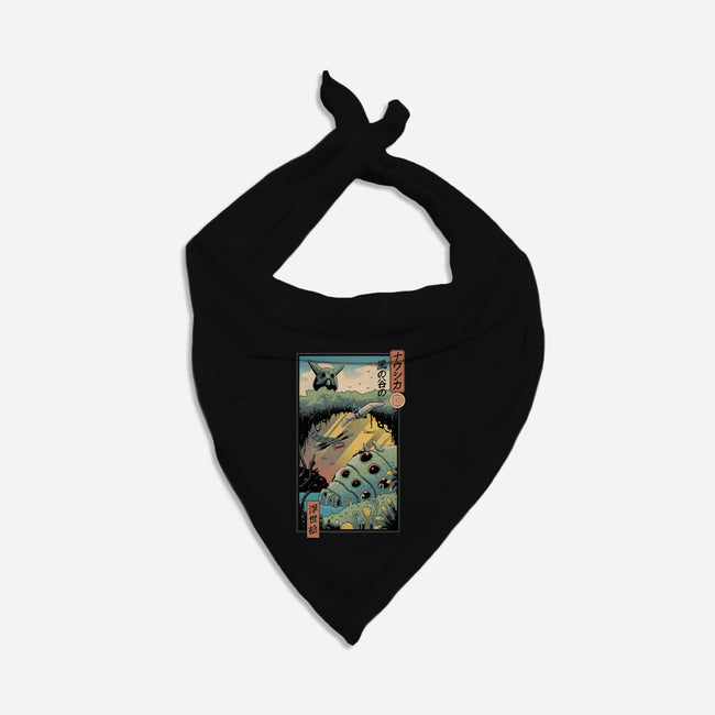Ukiyo-E Wind Valley-dog bandana pet collar-vp021