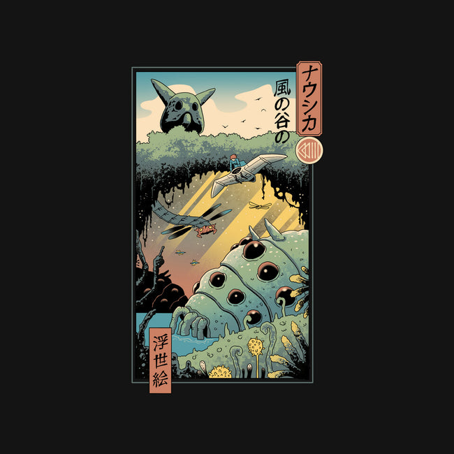 Ukiyo-E Wind Valley-womens v-neck tee-vp021