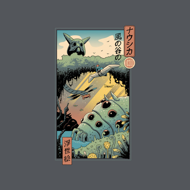 Ukiyo-E Wind Valley-womens v-neck tee-vp021