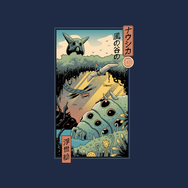Ukiyo-E Wind Valley-womens v-neck tee-vp021