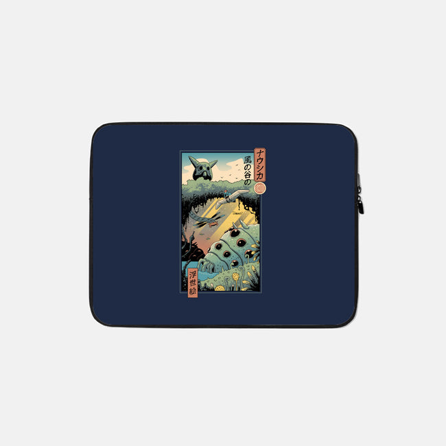 Ukiyo-E Wind Valley-none zippered laptop sleeve-vp021