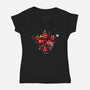 Adventure Party-womens v-neck tee-mekazoo