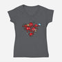 Adventure Party-womens v-neck tee-mekazoo