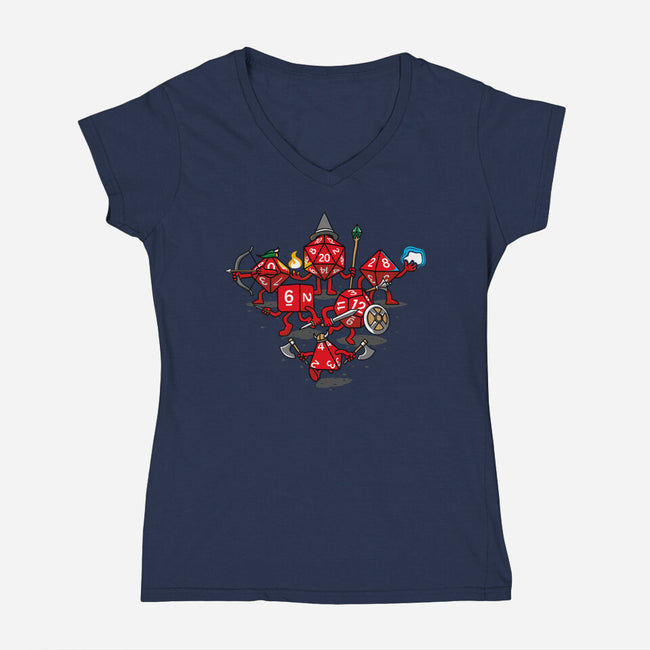 Adventure Party-womens v-neck tee-mekazoo