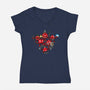 Adventure Party-womens v-neck tee-mekazoo
