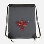 Adventure Party-none drawstring bag-mekazoo