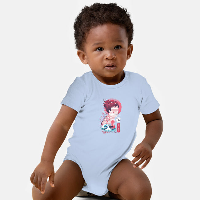 Ukiyo-E Hunter-baby basic onesie-dandingeroz