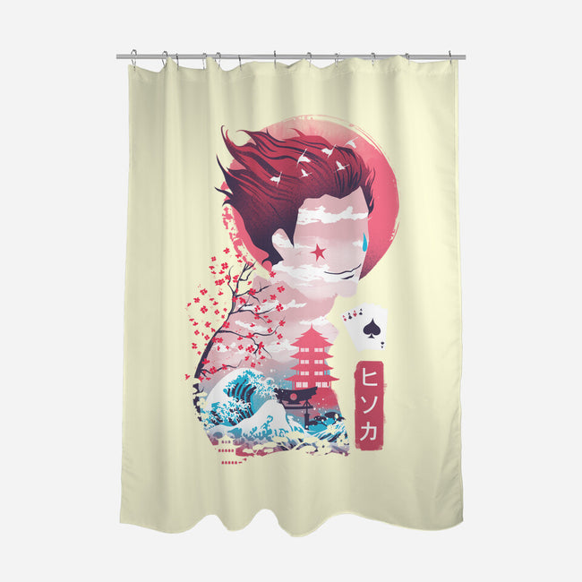 Ukiyo-E Hunter-none polyester shower curtain-dandingeroz