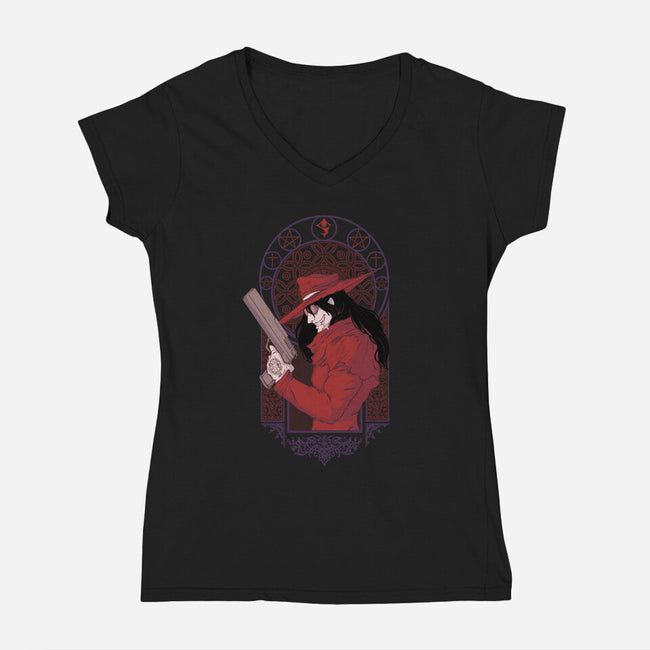 The Vampire-womens v-neck tee-xMorfina