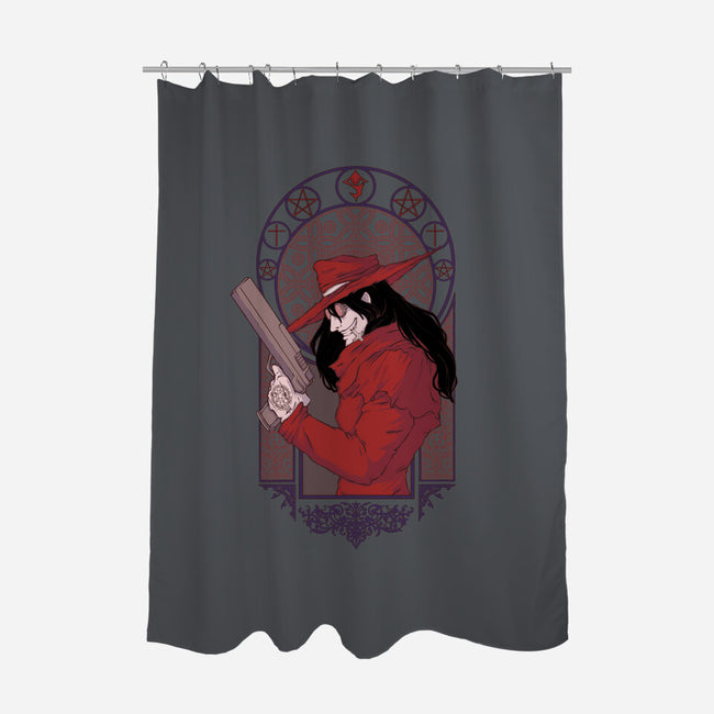 The Vampire-none polyester shower curtain-xMorfina