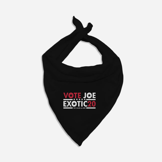 Vote Joe Exotic-dog bandana pet collar-Retro Review