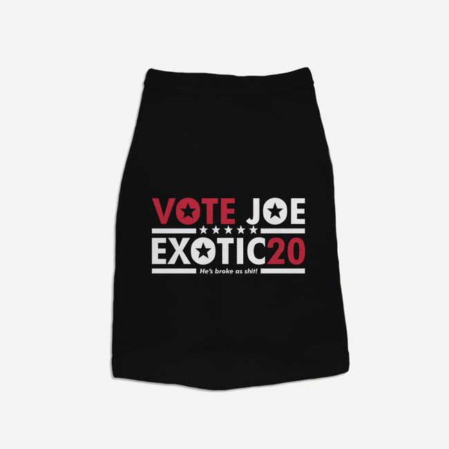 Vote Joe Exotic-dog basic pet tank-Retro Review