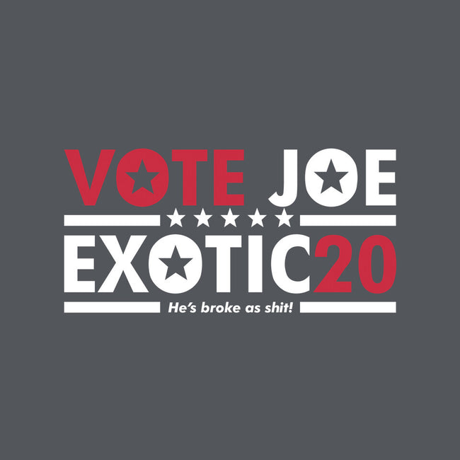 Vote Joe Exotic-none polyester shower curtain-Retro Review