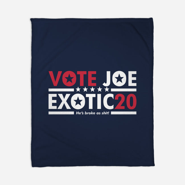 Vote Joe Exotic-none fleece blanket-Retro Review