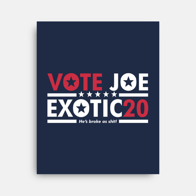 Vote Joe Exotic-none stretched canvas-Retro Review