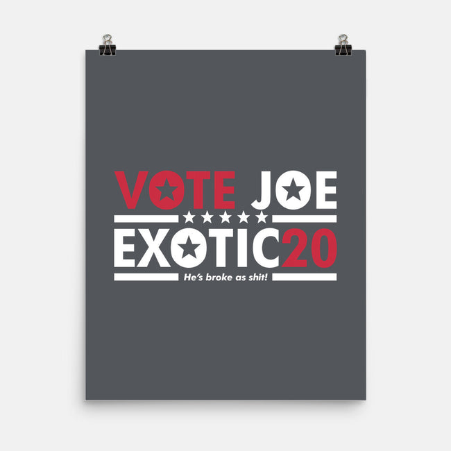 Vote Joe Exotic-none matte poster-Retro Review