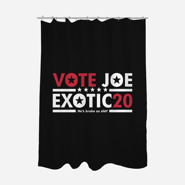 Vote Joe Exotic-none polyester shower curtain-Retro Review