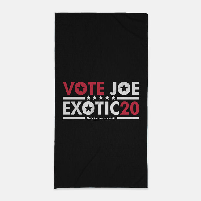 Vote Joe Exotic-none beach towel-Retro Review