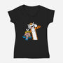 King Joe-womens v-neck tee-albertocubatas