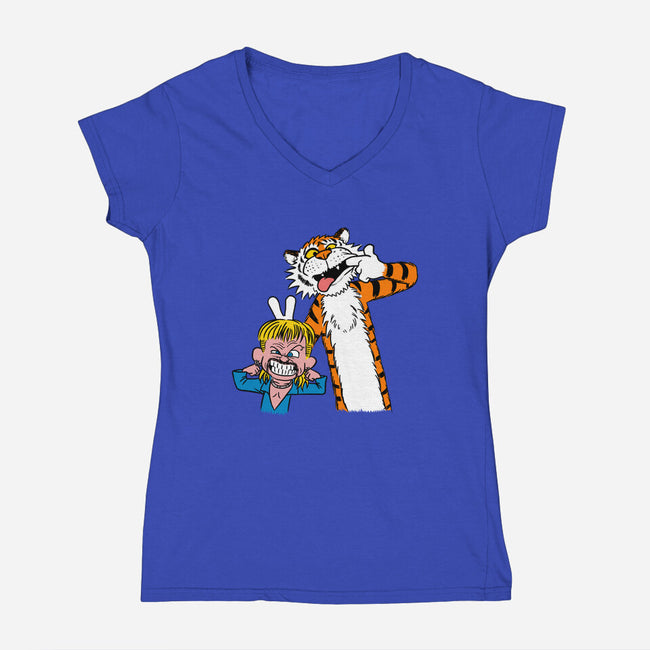 King Joe-womens v-neck tee-albertocubatas