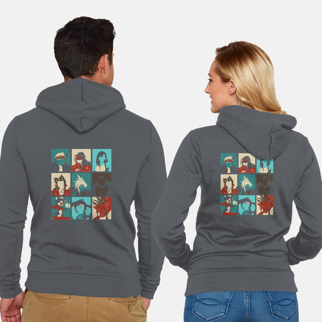 Final Pop-unisex zip-up sweatshirt-Donnie