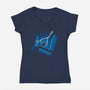 Goose The Animated Series-womens v-neck tee-Eilex Design