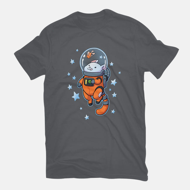 Catstronaut-womens basic tee-DoOomcat